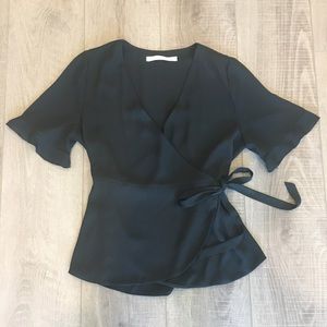 Zara Black Tie Top